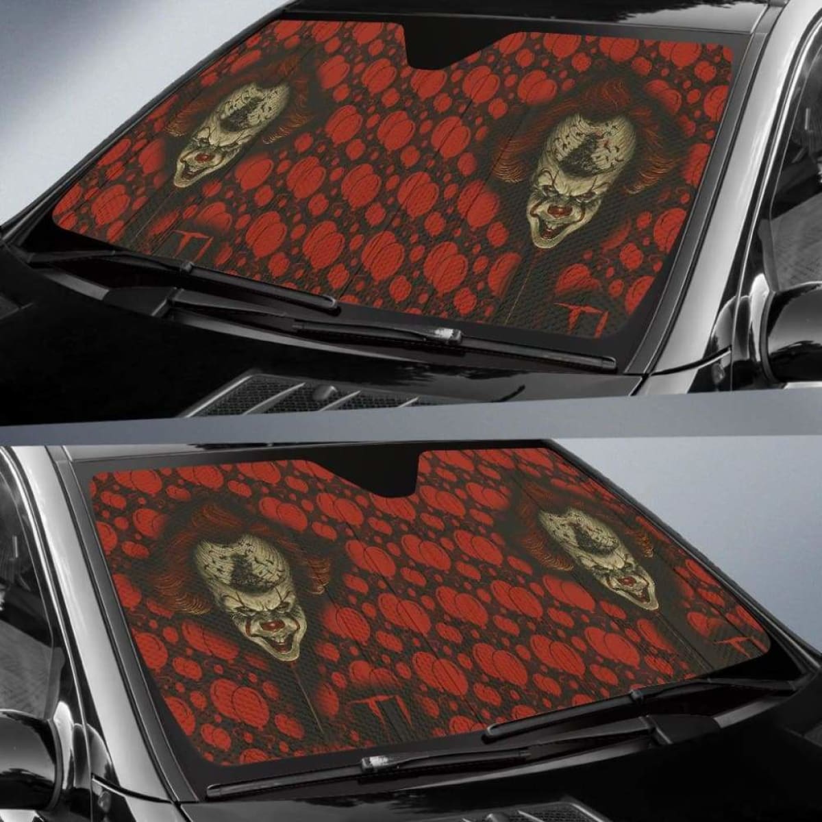 IT Horror Car Sun Shades 918b Universal Fit