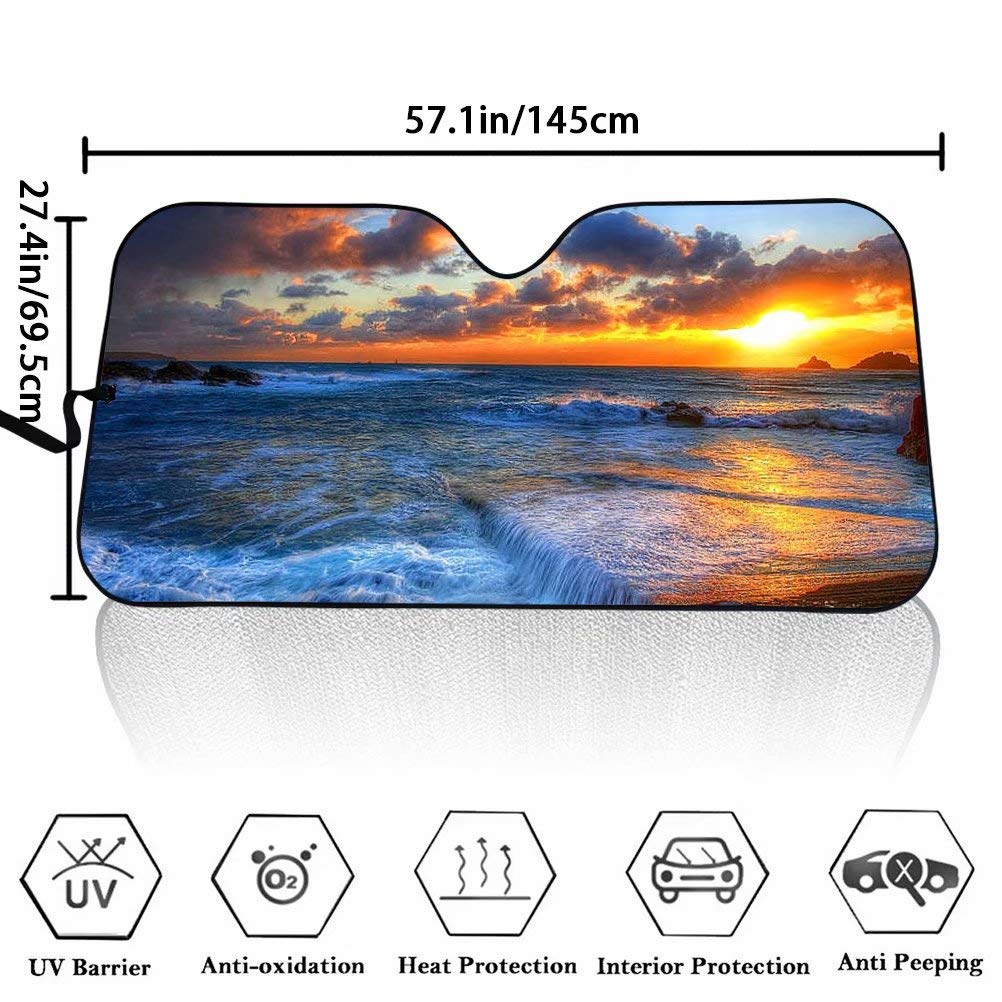 Ice Dog Car Auto Sunshades