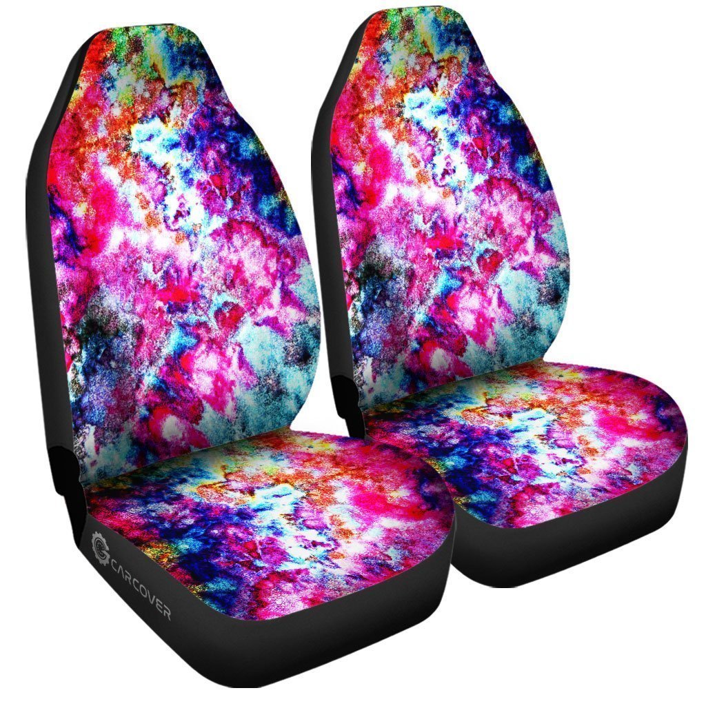 Ice Tie Dye Car Seat Covers Custom Hippie Car Accessories