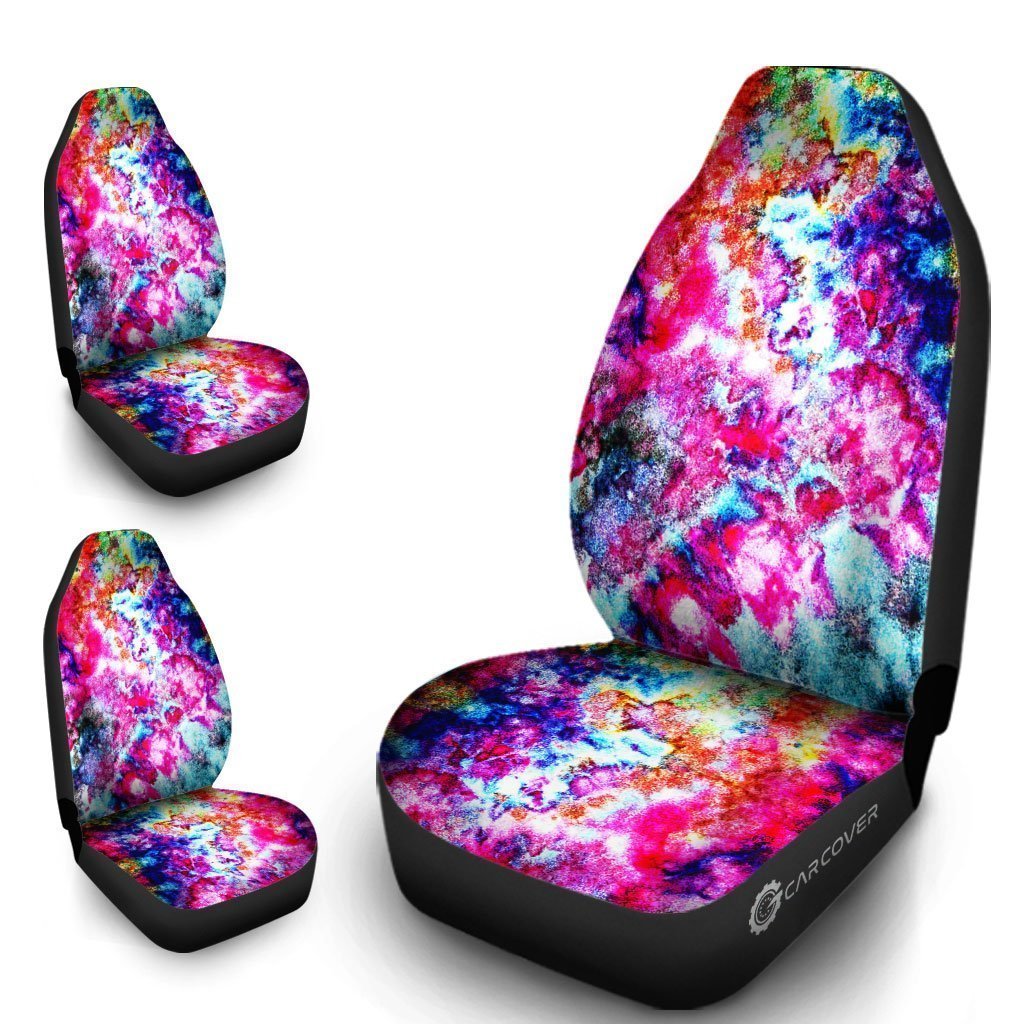Ice Tie Dye Car Seat Covers Custom Hippie Car Accessories