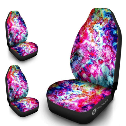 Ice Tie Dye Car Seat Covers Custom Hippie Car Accessories
