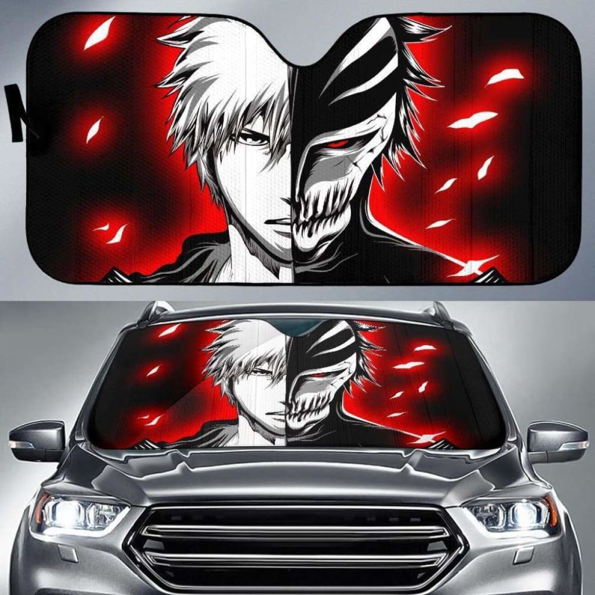 Ichigo Bleach Car Sun Shades 1 918b Universal Fit
