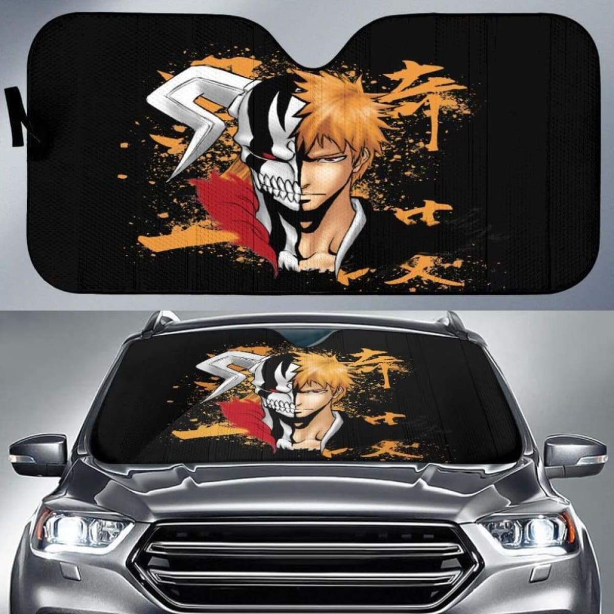 Ichigo Bleach Car Sun Shades 918b Universal Fit