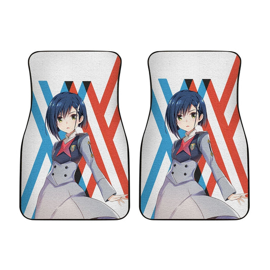 Ichigo Code 015 Car Floor Mats Custom Darling In The Franxx Anime Car Accessories