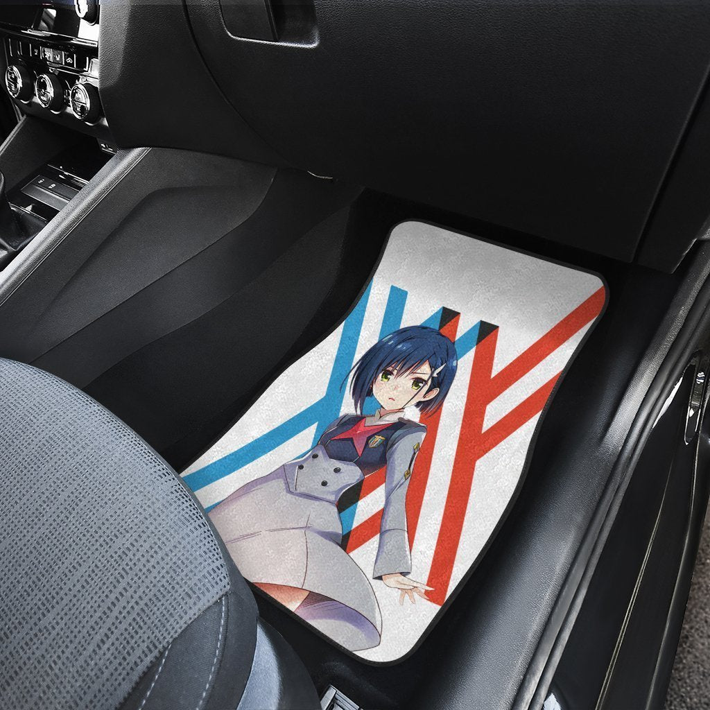 Ichigo Code 015 Car Floor Mats Custom Darling In The Franxx Anime Car Accessories