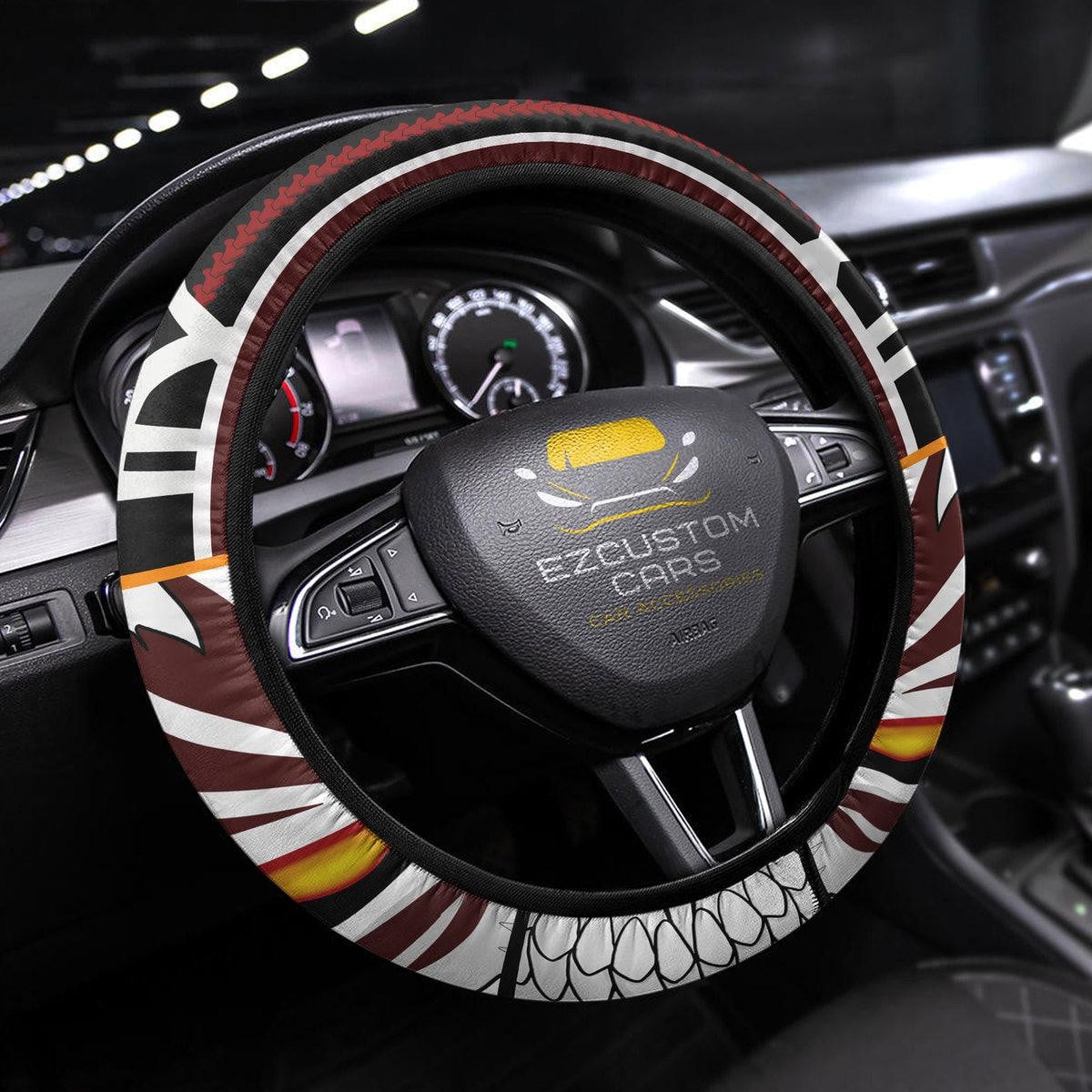 Ichigo Kurosaki Anime Steering Wheel Cover Custom Bleach Anime Car Accessories