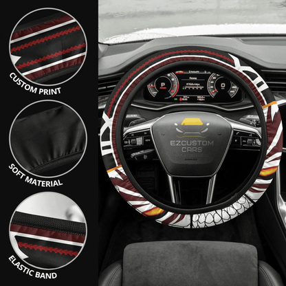 Ichigo Kurosaki Anime Steering Wheel Cover Custom Bleach Anime Car Accessories