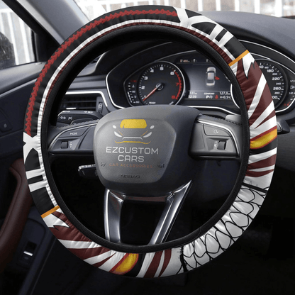 Ichigo Kurosaki Anime Steering Wheel Cover Custom Bleach Anime Car Accessories