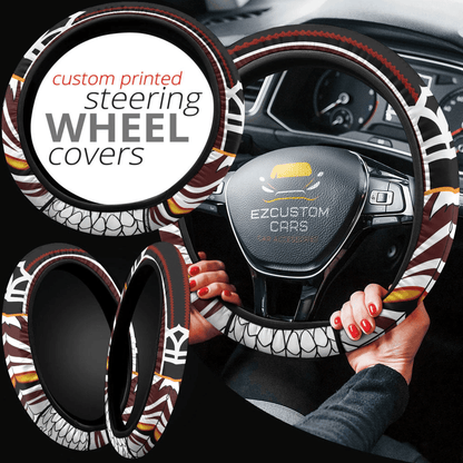 Ichigo Kurosaki Anime Steering Wheel Cover Custom Bleach Anime Car Accessories