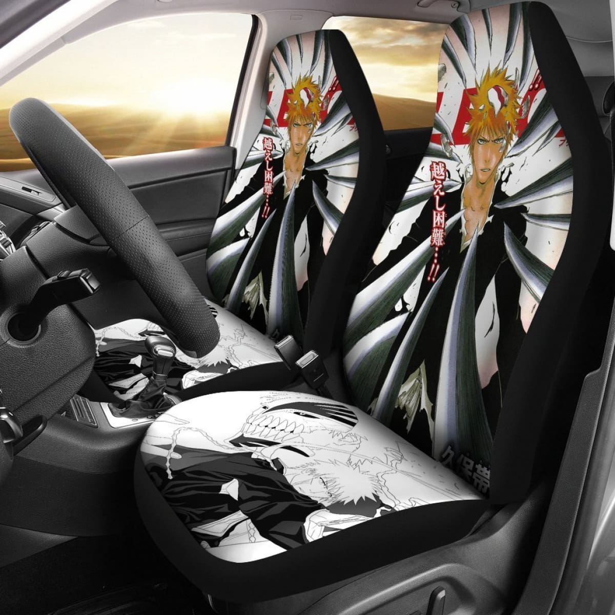 Ichigo Kurosaki Bleach Anime Car Seat Covers Nh06 Universal Fit 225721