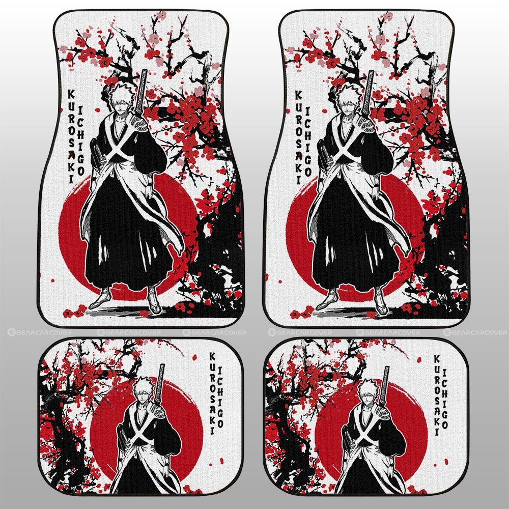 Ichigo Kurosaki Car Floor Mats Custom Japan Style Anime Bleach Car Interior Accessories
