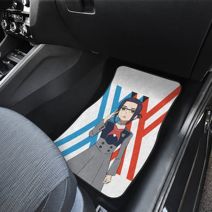 Ikuno Code 196 Car Floor Mats Custom Darling In The Franxx Anime Car Accessories
