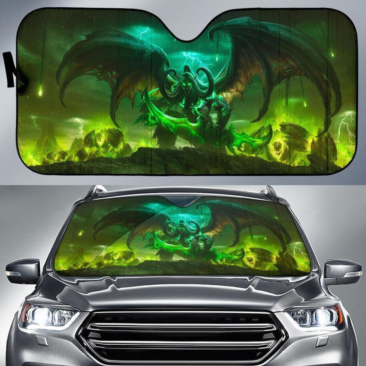 Illidan Stormrage World Of Warcraft Auto Sun Shade Nh07 Universal Fit 111204