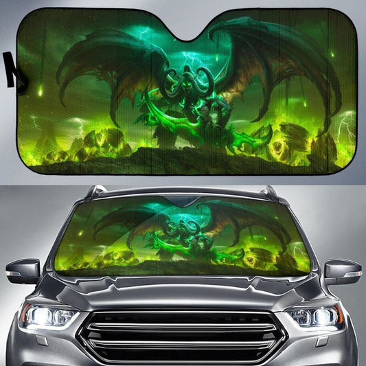 Illidan Stormrage World Of Warcraft Auto Sun Shade Nh07 Universal Fit 111204