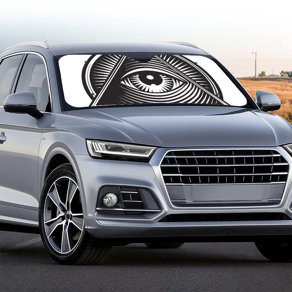 Illuminati Symbol Print Car Windshield Sun Shade