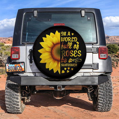 In A World Full Of Roses Car Spare Tire Cover