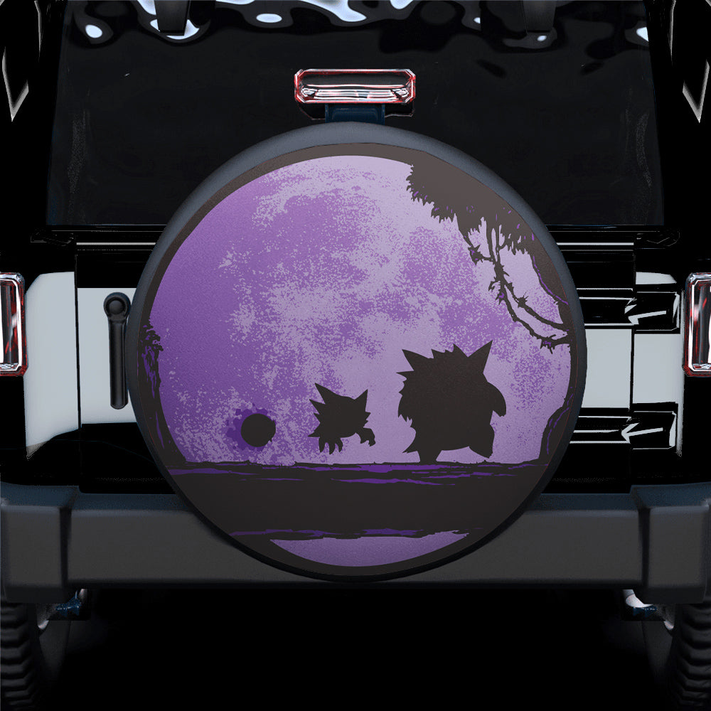 In Gengar Hauter Moon Night Purple Car Spare Tire Cover