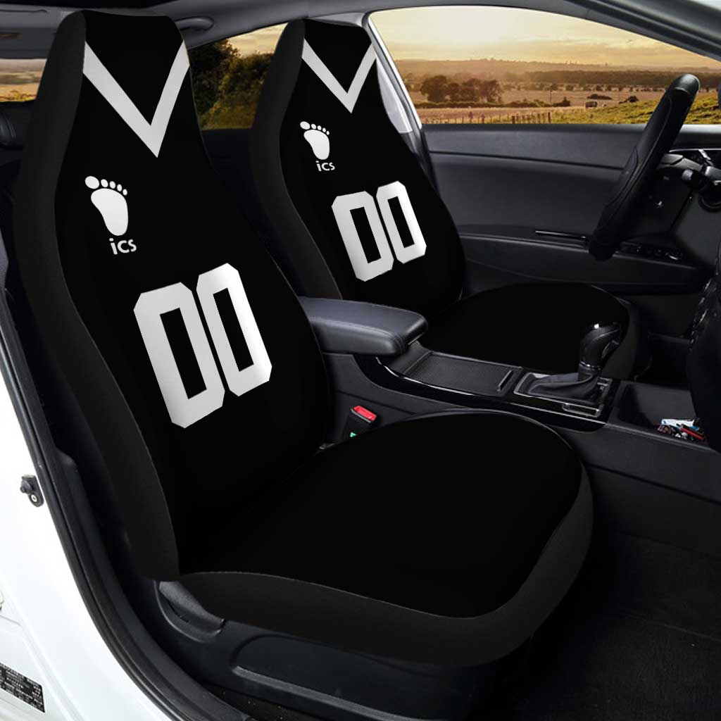 Inarizaki High Car Seat Covers Personalized Haikyuu Anime Car Accessories