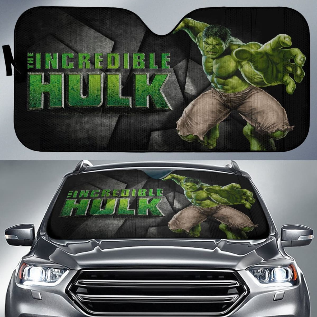 Incredible Hulk Avengers Car Sun Shades Movie H032720 Universal Fit 225311
