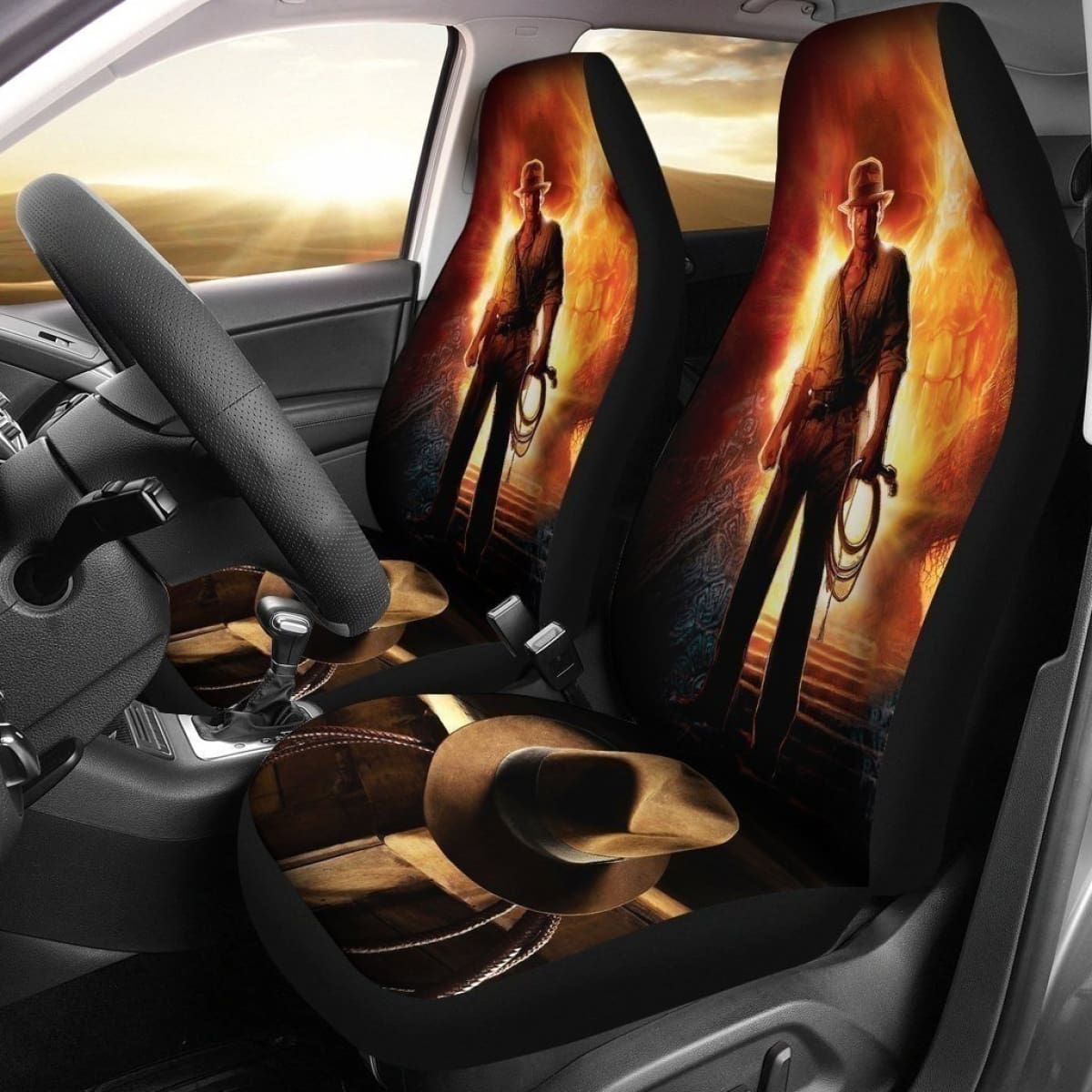 Indiana Jones Crystal Skull Car Seat Covers Universal Fit 194801