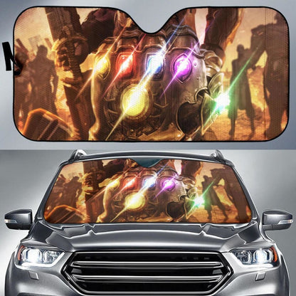 Infinity Gauntlet Avengers Endgame Auto Sun Shade Mn05 Universal Fit 111204