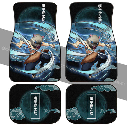 Inosuke Beast Breathing Car Floor Mats Custom Anime Demon Slayer Car Accessories