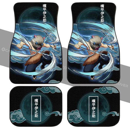 Inosuke Beast Breathing Car Floor Mats Custom Anime Demon Slayer Car Accessories