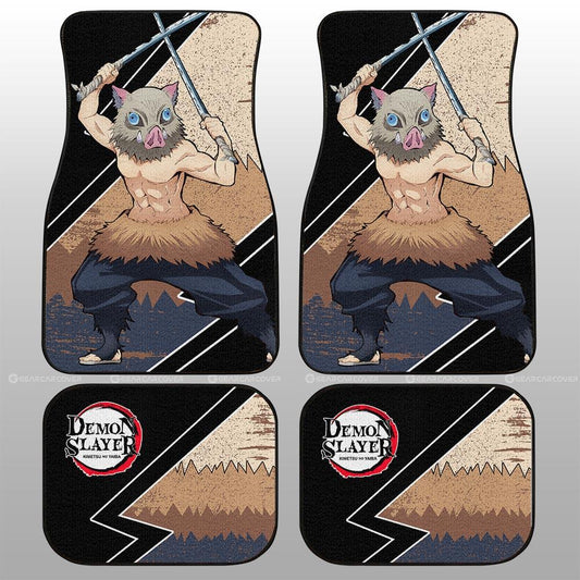 Inosuke Car Floor Mats Custom Demon Slayer Anime Car Accessories
