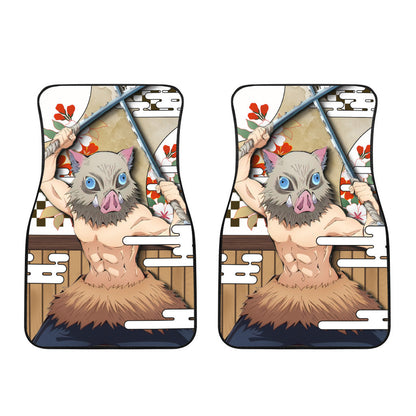 Inosuke Car Floor Mats Custom Demon Slayer Anime Car Accessories