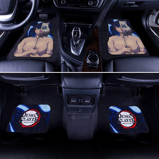Inosuke Car Floor Mats Custom Face Demon Slayer Anime Car Accessories