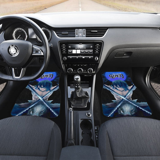 Inosuke Car Floor Mats Custom Moonlight Demon Slayer Anime Car Accessories