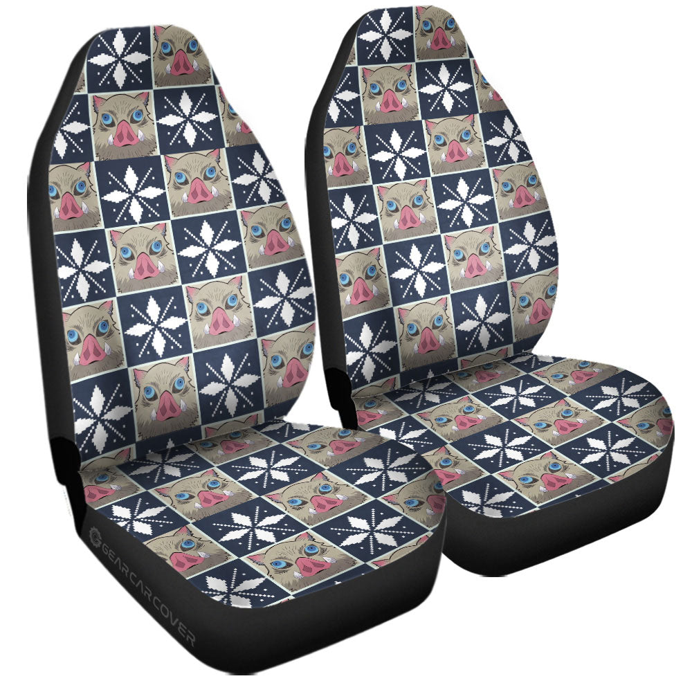 Inosuke Hashibira Car Seat Covers Custom Anime Car Accessories