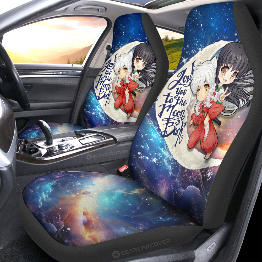 InuYasha And Kagome Car Seat Covers Custom Car Accessories
