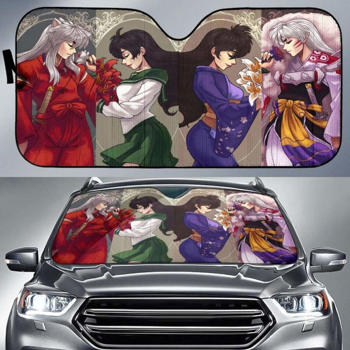 Inuyasha Car Auto Sun Shades Universal Fit 051312