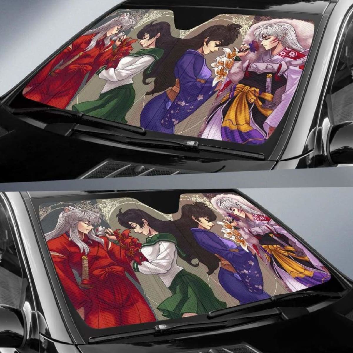 Inuyasha Car Auto Sun Shades Universal Fit 051312