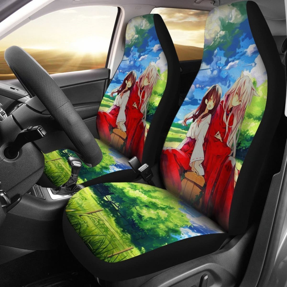 Inuyasha & Kikyo Car Seat Covers Lt03 Universal Fit 225721