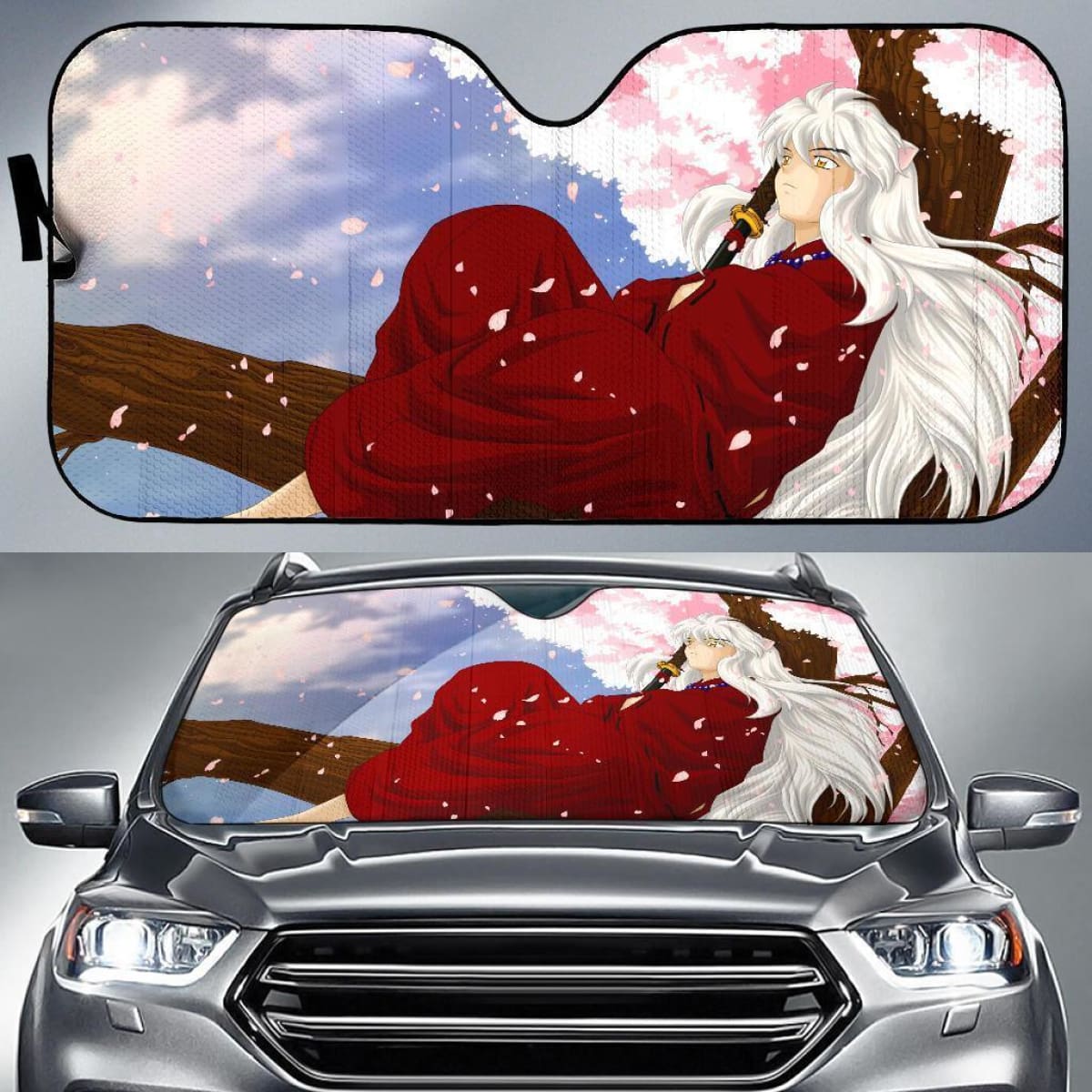Inuyasha Manga Auto Sun Shade Nh07 Universal Fit 111204