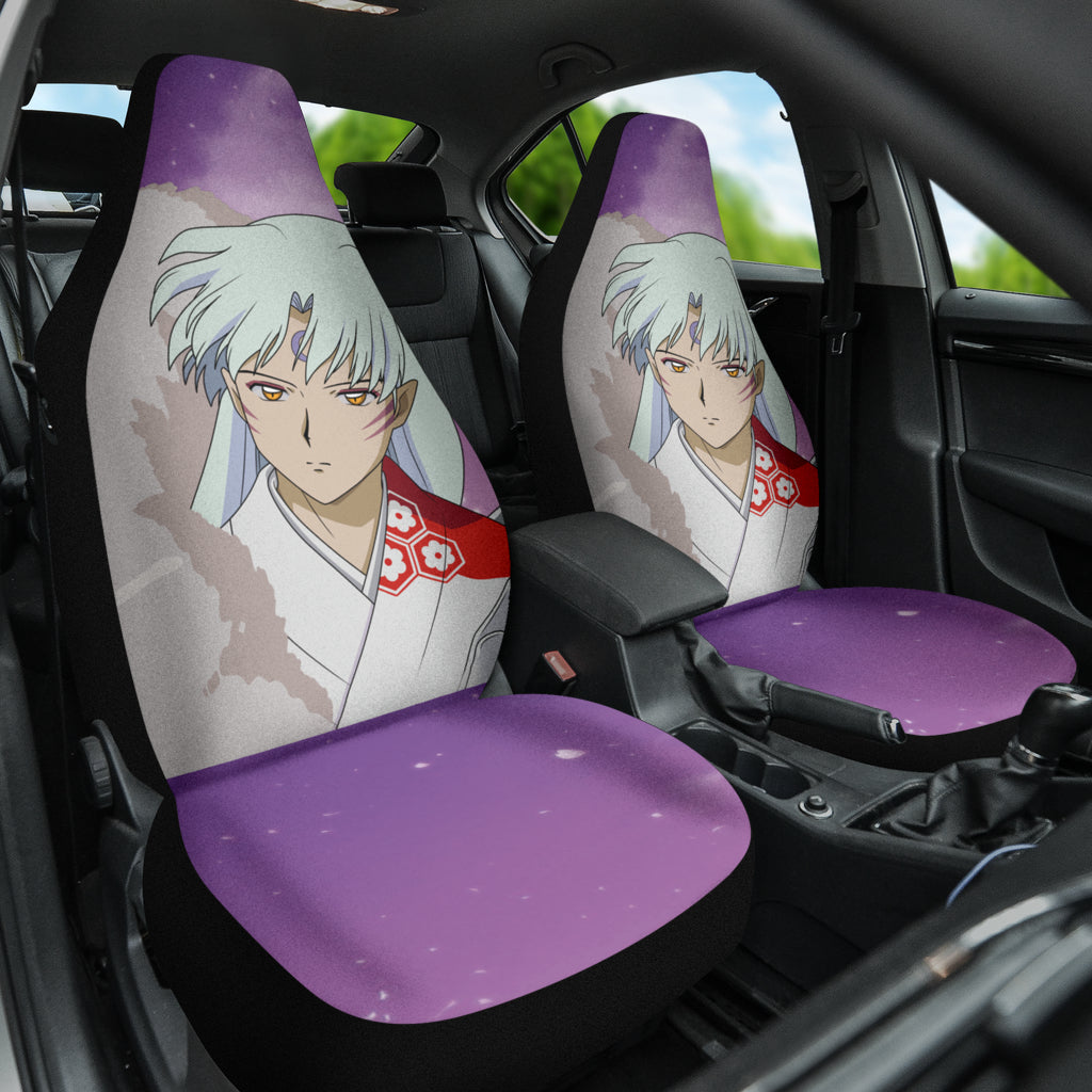 Inuyasha Sesshomaru Anime Purple Background Car Seat Covers 210302
