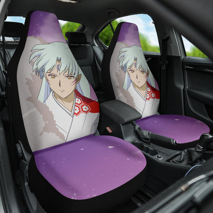 Inuyasha Sesshomaru Anime Purple Background Car Seat Covers 210302