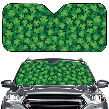 Irish Clover Saint Patrick's Day Print Car Windshield Sun Shade