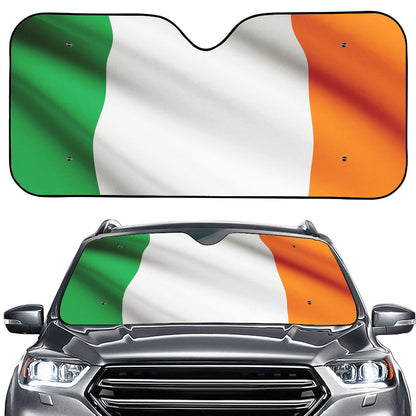 Irish Flag Print Car Windshield Sun Shade