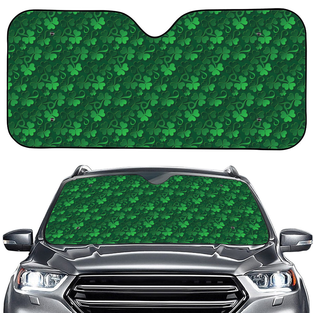 Irish Leaf St. Patrick's Day Print Car Windshield Sun Shade