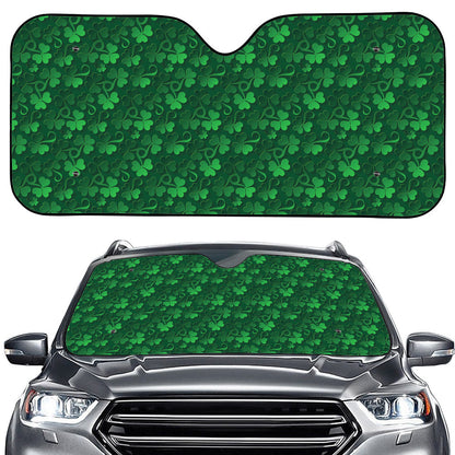 Irish Leaf St. Patrick's Day Print Car Windshield Sun Shade