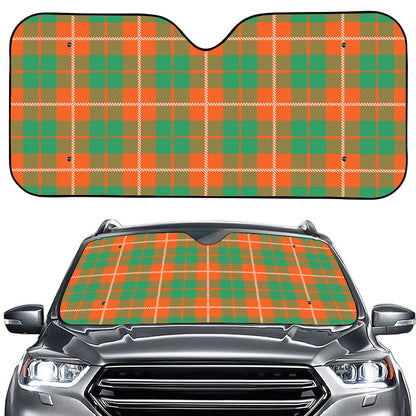 Irish Saint Patrick's Day Tartan Print Car Windshield Sun Shade