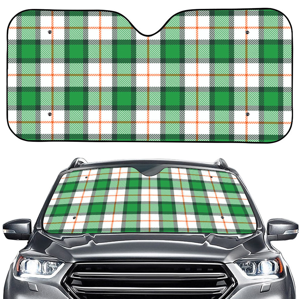 Irish Tartan St. Patrick's Day Print Car Windshield Sun Shade