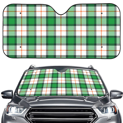 Irish Tartan St. Patrick's Day Print Car Windshield Sun Shade