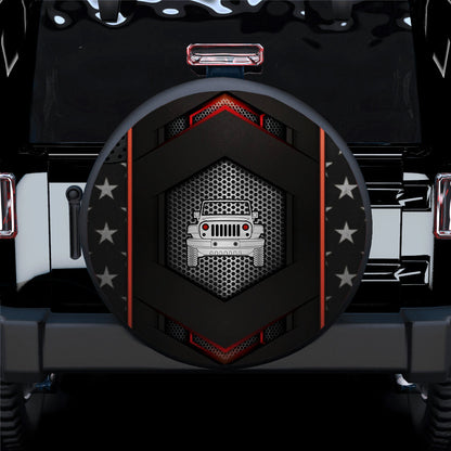 Iron Jeep Star Style Premium Car Spare Tire Cover