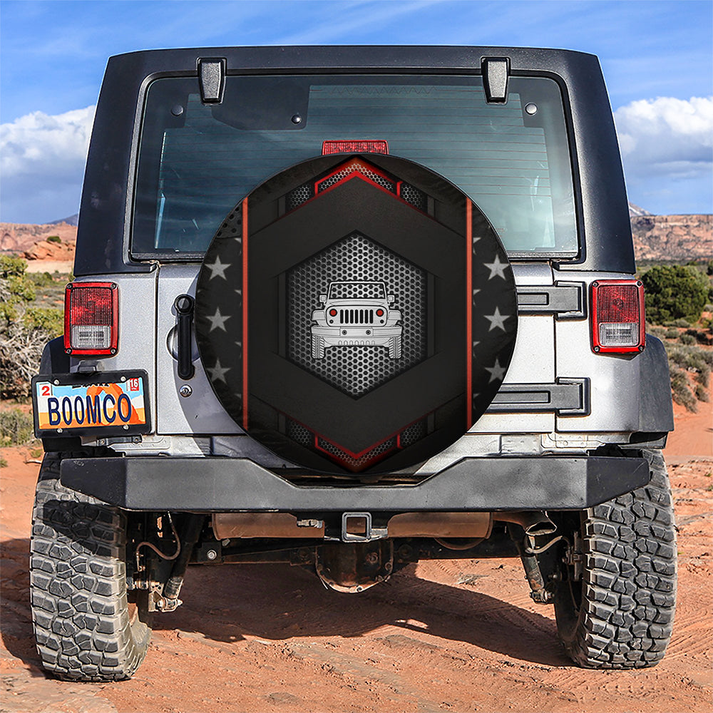 Iron Jeep Star Style Premium Car Spare Tire Cover