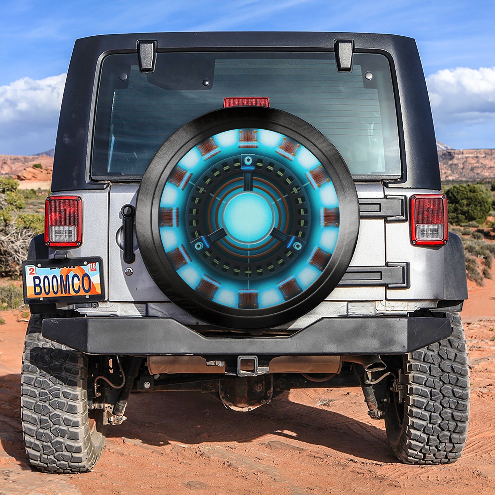 Iron Man Arc Reactor Car Spare Tire Cover