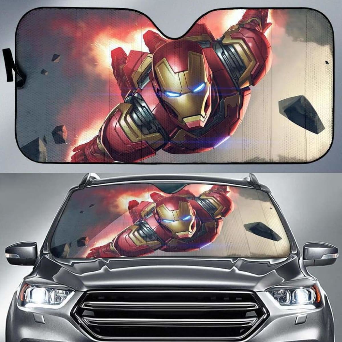 Iron Man Car Auto Sun Shade 211626 Universal Fit